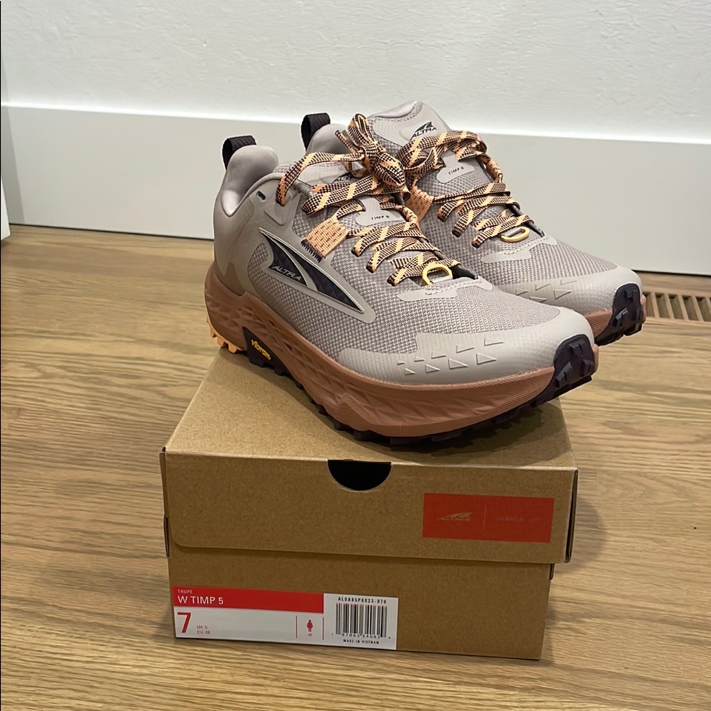 Altra Women's Timp 5 Athletic Shoes - Beige and Orange